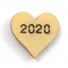 Στολίδι Καρδιά Μίνι 2020 διάτρητο.