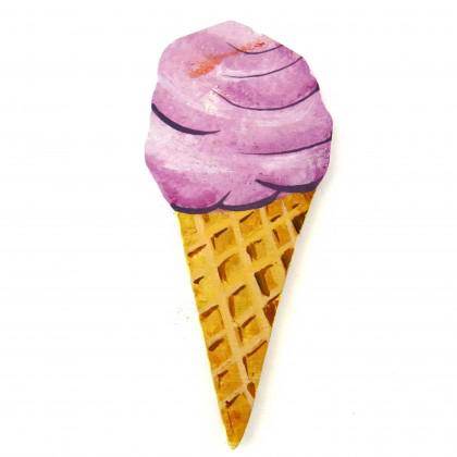 Παγωτό Χωνάκι Φράουλα.