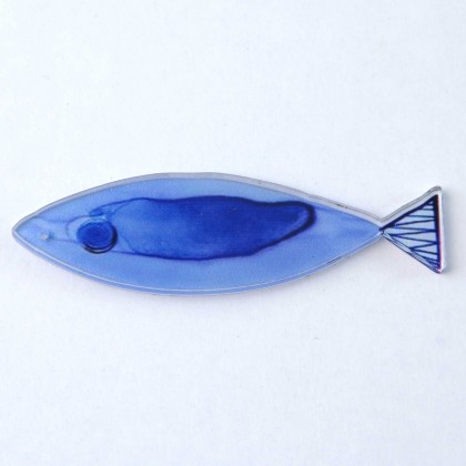 Μαγνητάκι ακρυλικό ψάρι μπλε χρωματιστό